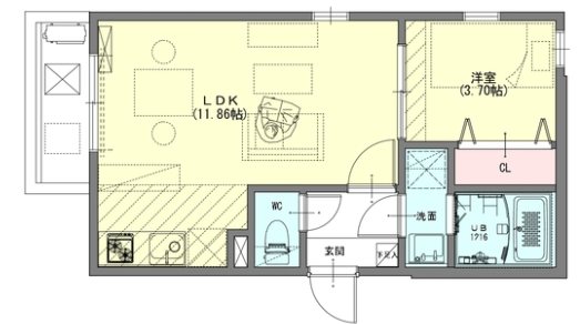 Q-STAGE住吉 間取り