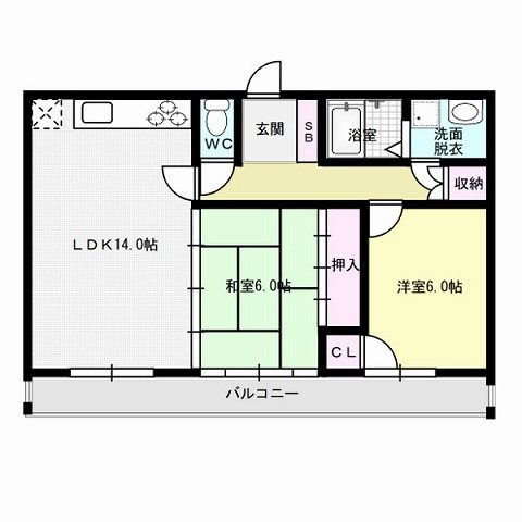 ヒルズⅠ 間取り