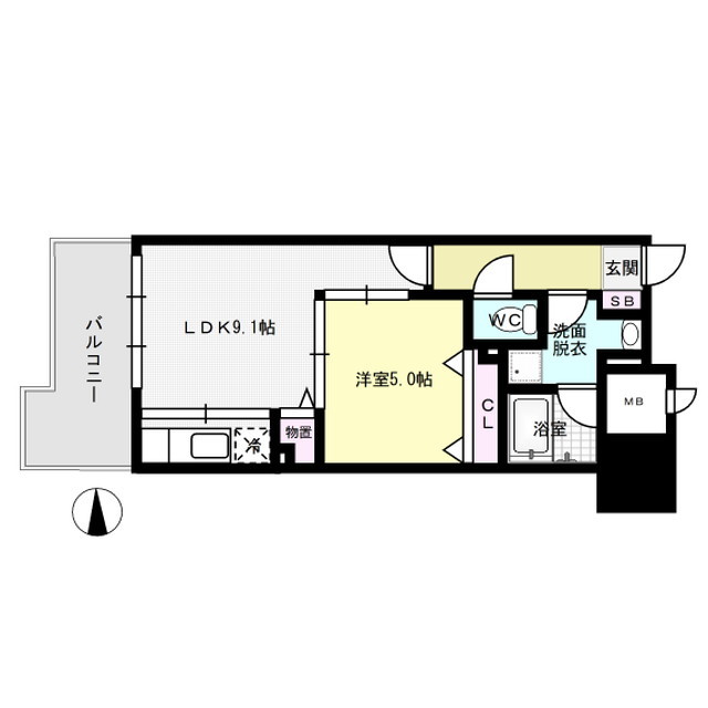 キルンズ博多駅南  間取り