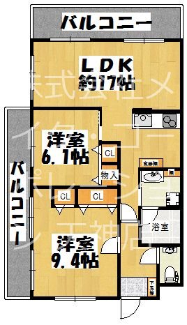 ロイヤルマンション大濠 間取り