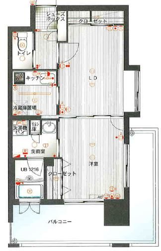 エンクレストベイ天神東  間取り図