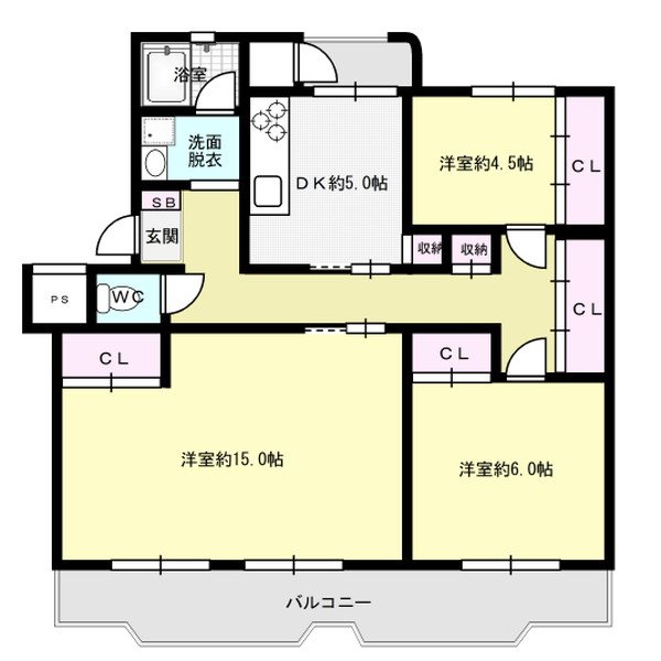 大町団地13棟 間取り図