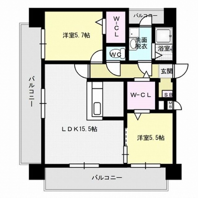 アクシオン箱崎プレミアム 間取り