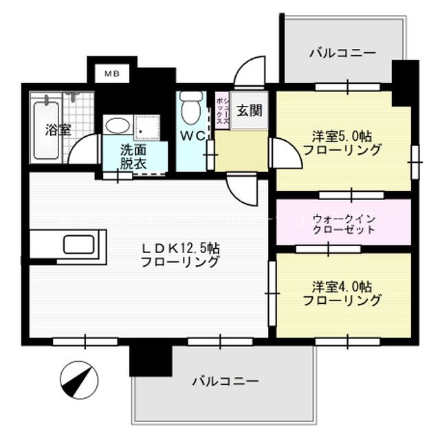 モダンパラッツォ天神南リーフ 間取り
