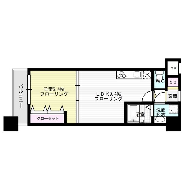 グランパーク天神 間取り図