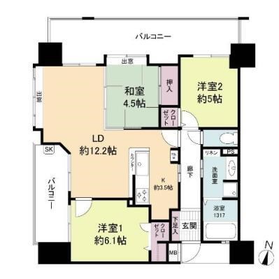 KDXレジデンス西公園 間取り