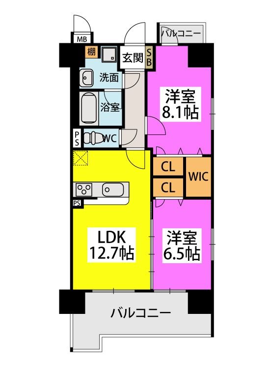 ラフィーネ大手門 間取り