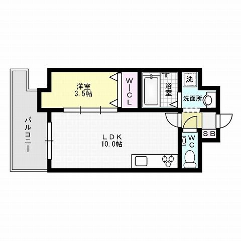ルッシェ博多駅東  間取り