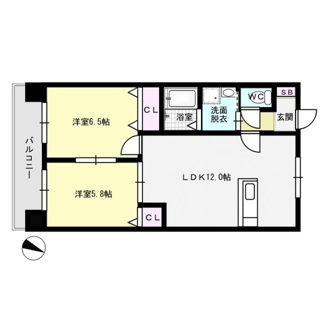 ヴァンクール薬院  間取り