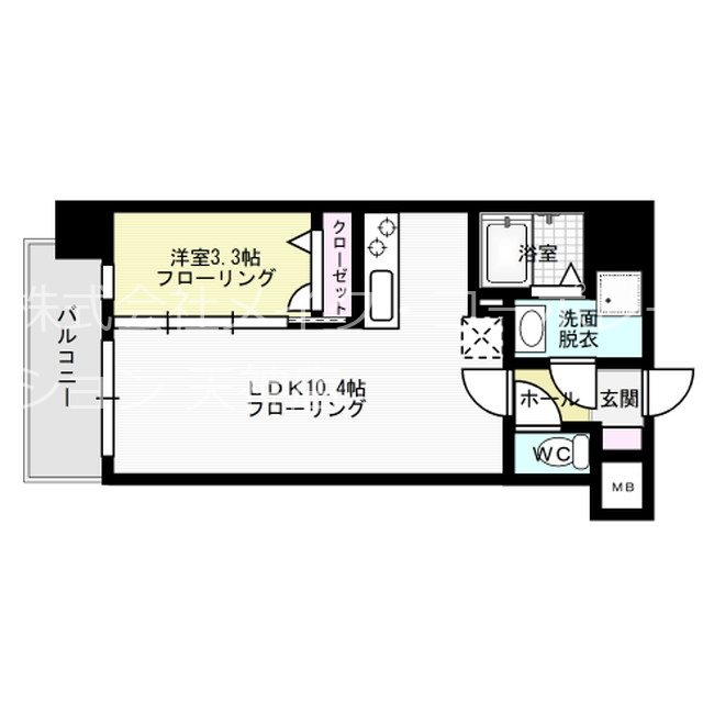 リバティR TENJIN 2  間取り