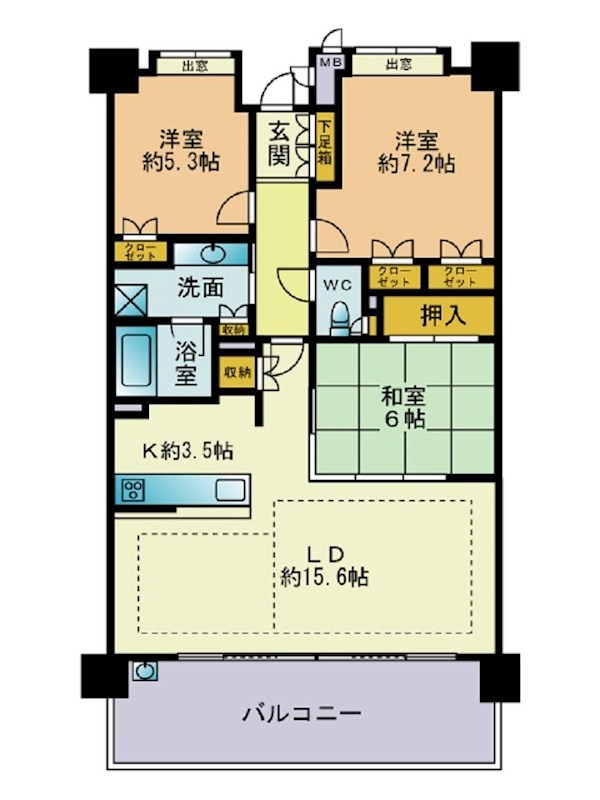 パークスタイルエクセオ 間取り