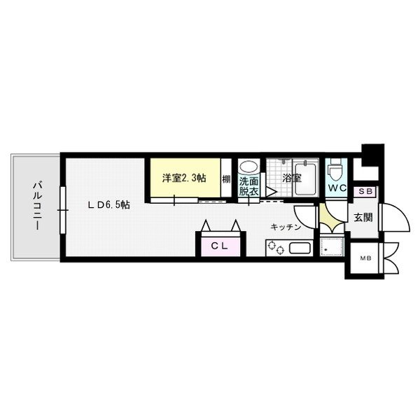 ZIP春日公園 203号室 間取り