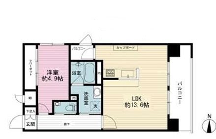 リオ・コスモ西新【Cタイプ】 間取り
