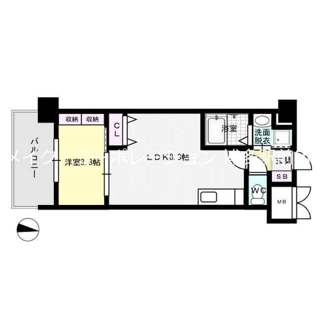 F･PARC博多駅南 間取り