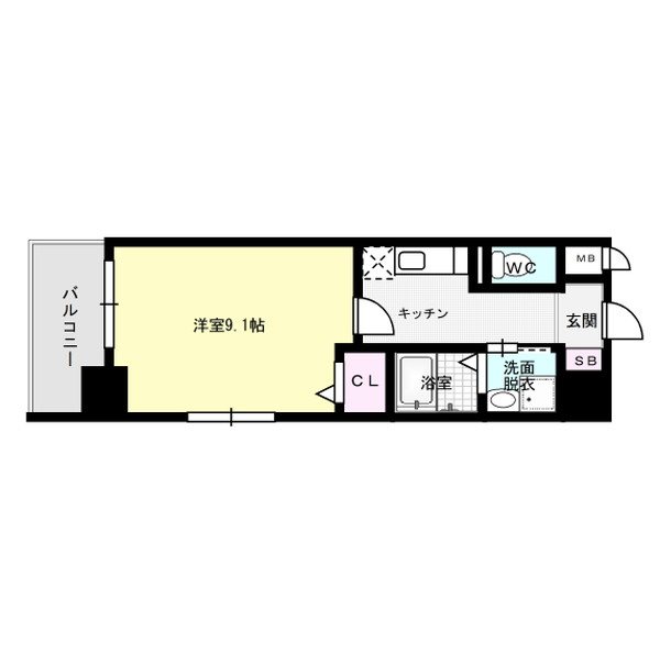 プレシャス ベース 201号室 間取り