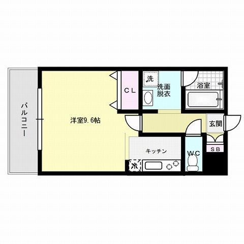 Nラヴィーヌ荒江～ネット無料～ 間取り