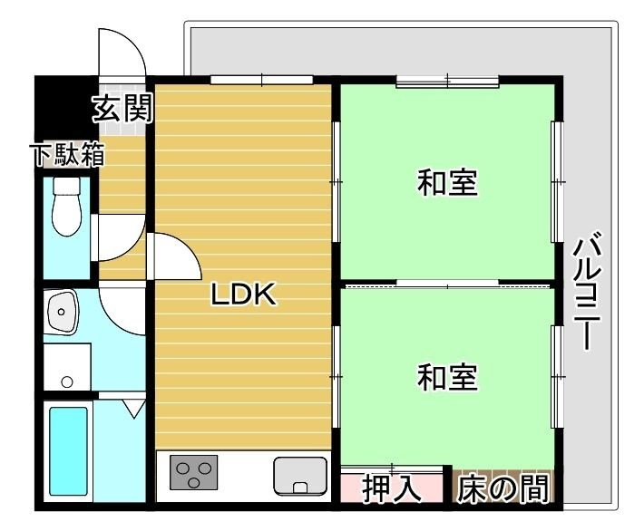 ロワールマンション大濠 間取り