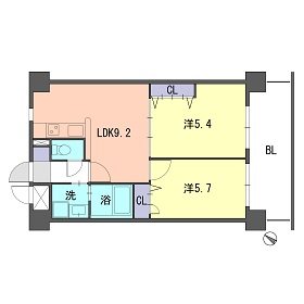 Ｓ－ＦＯＲＴ福岡東 間取り