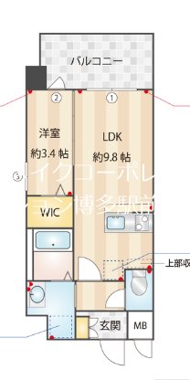 Jugame CP吉塚 間取り