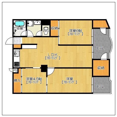福岡リバーキャッスル 間取り