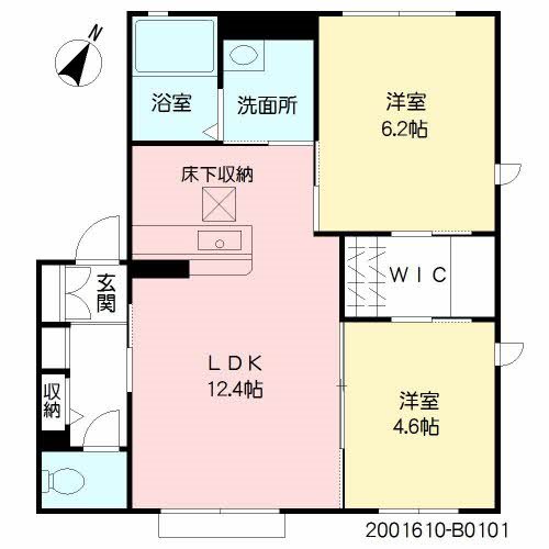 ディアコートTOK B棟 間取り図