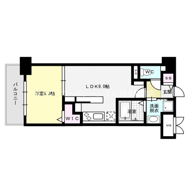 エルグランド博多 302号室 間取り