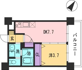 コンダクト福岡東 間取り