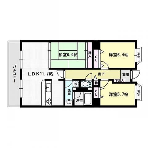 プライムメゾン百道浜 間取り図