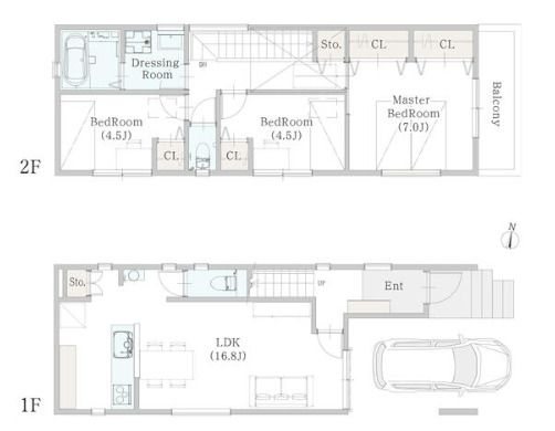 茶山6丁目戸建て 間取り図