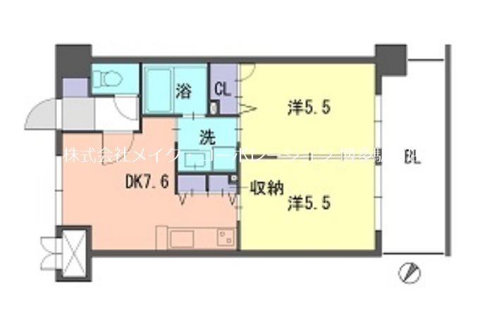 DUO FEEL福岡東 間取り