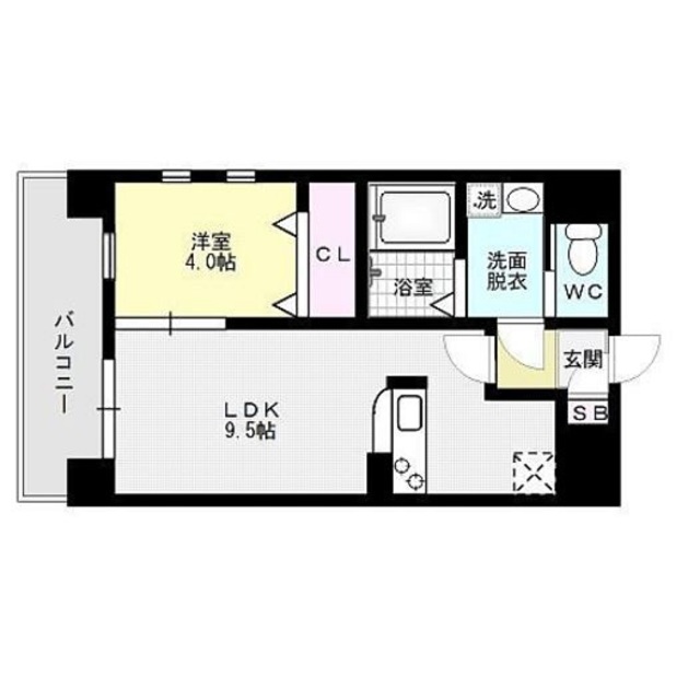 アクアリア室見～ネット無料～  間取り図