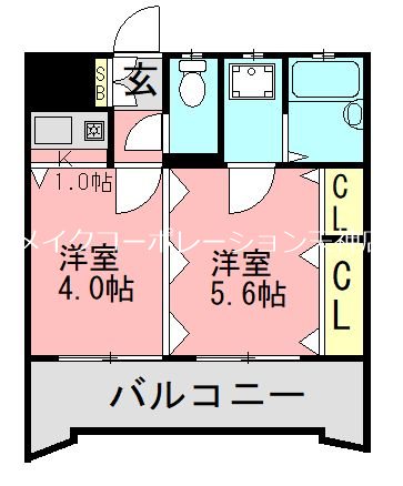 ステイツ天神 間取り