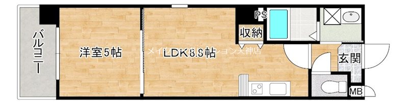 シャルム薬院  間取り図