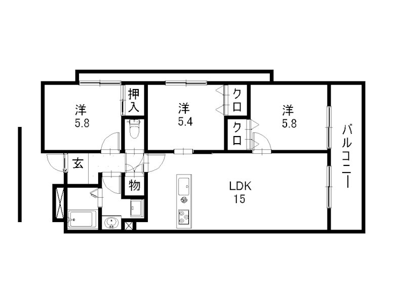 ラングルデュ高宮 間取り
