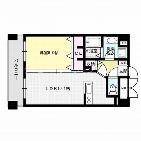 モン・ルポ博多駅東 間取り