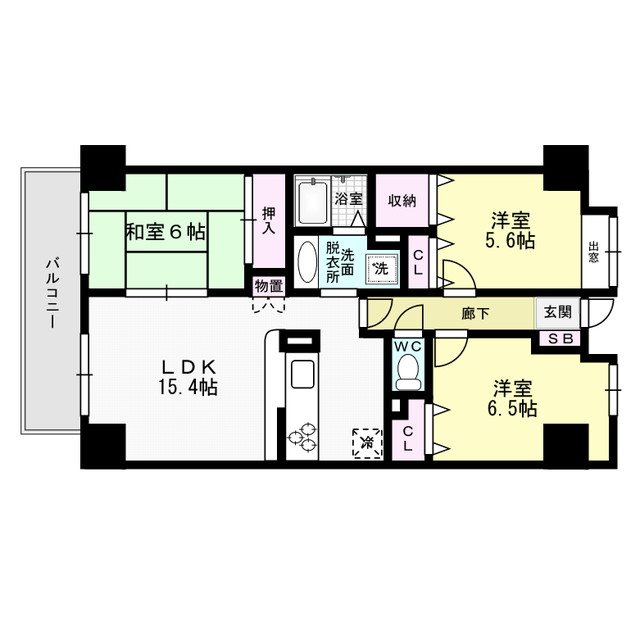 パロス美野島 間取り