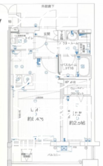 グランフォーレプライム六本松Ⅱ 間取り