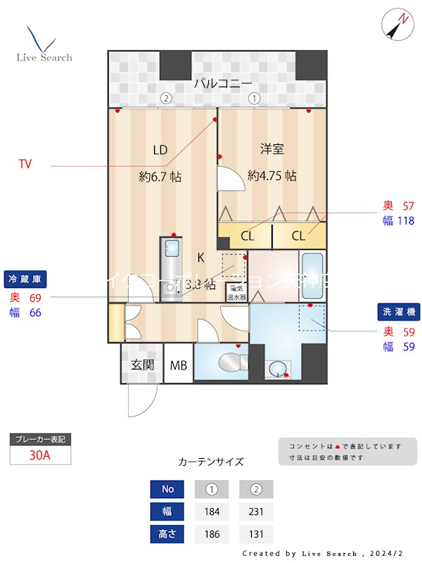 アヴェニール山荘通り 間取り