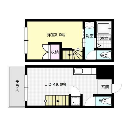 オレンジコーポ 間取り