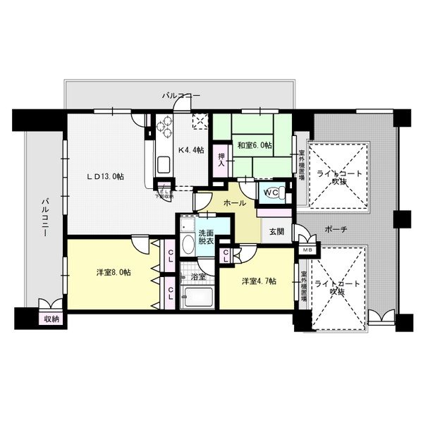 サンリヤン小笹 間取り図