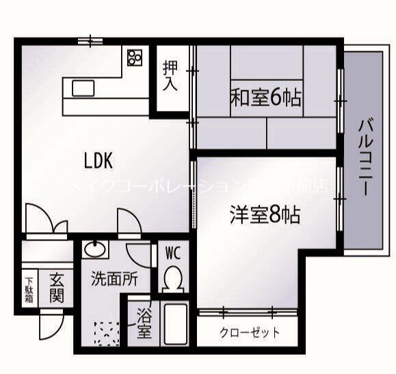 キャッスル泉屋Ⅰ 間取り