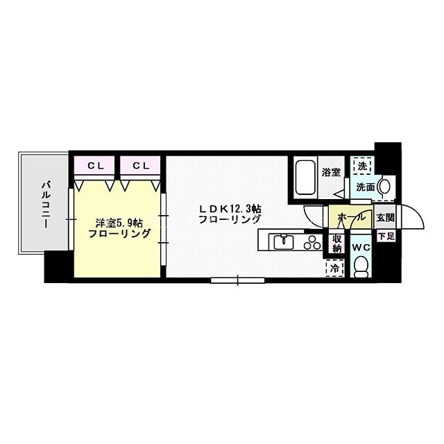 グランパーク天神 間取り