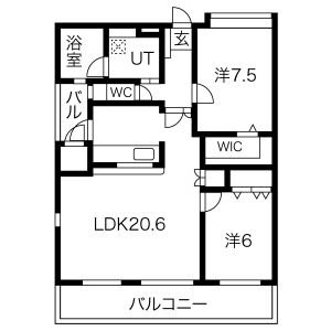 東急ドエルアルス平尾駅前 間取り