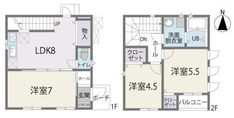 小田部5丁目戸建賃貸 間取り