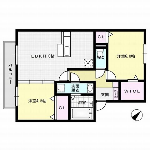 フラット・オブラダ 間取り図