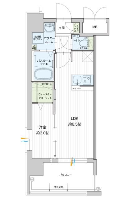 グランフォーレ県庁前アネックス  間取り