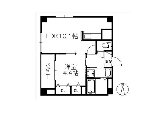 ポラリス梅光園  間取り