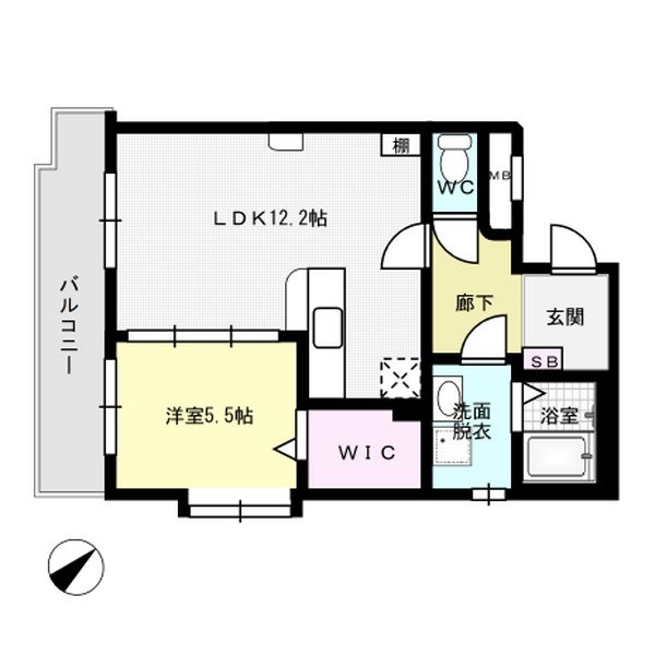 アルブルソレイユ 間取り図