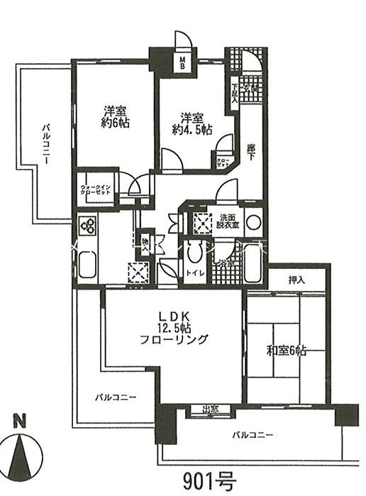 西公園チェリーマンション 間取り