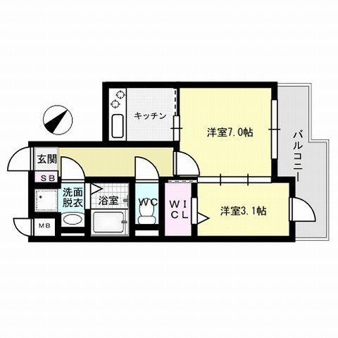 リアンプレミアム室見ステーション  間取り